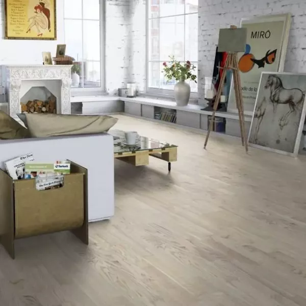 Паркетная доска Tarkett Salsa Дуб Робуст Белый Браш (Oak Robust White)