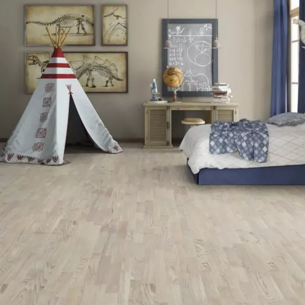 Паркетная доска Tarkett Salsa Дуб Робуст Белый Браш (Oak Robust White)